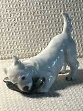 Royal Copenhagen #3476 Terrier Puppy/ Slipper Denmark Porcelain (ESTATE SALE) picture