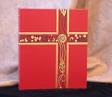 Ceremonial Binder - Red with Gold Foil (1-inch Spine) picture