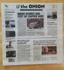 Vintage THE ONION Satire Newspaper Jan 31, 2013 Biden Scores + NASA & RKBA VGC picture