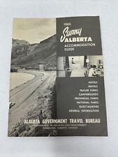 1965 Sunny Alberta Accommodation Guide Booklet Vintage Canada Travel Bureau picture