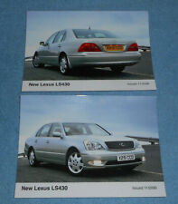 Pair of 2000 Lexus Press Photos LS 430 Car picture