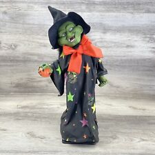 1993 Vintage Gemmy Dancing Singing Witch Pumpkins Spooky Halloween Decor picture