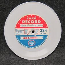 Kroger Free 33 RPM Record Great Presidents Series John F Kennedy Advertising VTG picture