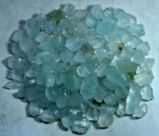 350 GM Wonderful Natural Faceted Grade Blue AQUAMARINE Crystals Lot @Pakistan picture