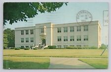 Clifford Memorial Library Evansville College Chrome Postcard 1459 picture