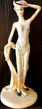 Vintage Price Resin Women Figurine Flapper Girl in Evening Gown 8.5” Tall picture