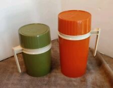 Vintage Thermos Hot/Cold Plastic Vacuum Jars  Lot Of 2  picture