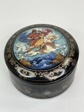VTG Russian Fairy Tale Porcelain Music Trinket Box, 1990 picture
