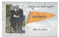 Lets get our heads together at Richmond, Va. ?-1910's Pennant Postcard-Posted picture