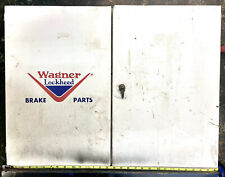 Vintage WAGNER LOCKHEED Advertising CABINET Metal Shop Brake Parts w/ Keys picture