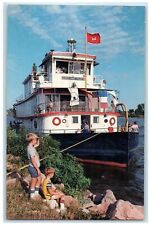 c1960's The Riverboat Sergeant Floyd Scene Sioux City Iowa IA Unposted Postcard picture