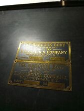 Vintage H. H. Babcock Company Watertown NY Truck Advertising Brass Emblem Sign picture