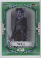 2022 Topps Finest Star Wars Green Refractor 15/99 Xi'an #96 g2u picture