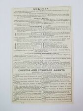 1852 Boston Massachusetts Advertisement Militia Consuls VB Palmers Newspaper picture