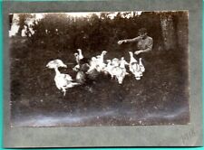 RUSSIA LATVIA MAN AND Turkeys PHOTO 1918s 265 picture