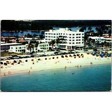Vintage 1954 Postcard Fort Lauderdale Beach Hotel & Oceanfront Scene picture