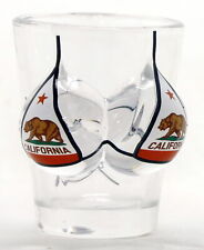 California Republic Flag Bikini Bust 3D Shot Glass picture