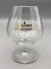 Courvoisier Le Cognac De Napoleon France Stem Glass Gold Logo Snifter Vintage picture