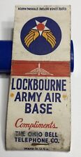 Old WWII Matchbook Cover Lockbourne Army Air Base D2462 picture