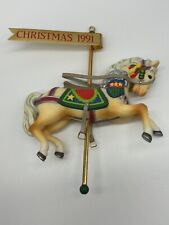Vintage 1991 Enesco Ornament Santa’s Steed 2nd In Christmas Carol Series Holiday picture