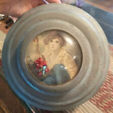 Antique Victorian Lady Vintage Music Box for Candy, Nuts or Vanity Tray Pretty picture