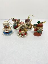 Caring Critters Chimers Bisque Porcelain lot of 5 Jasco Taiwan picture