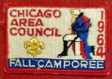 Vintage BSA Chicago Area Council Fall Camporee 1964 Scouts Patch picture