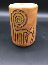 APU Yawarmaky Urubamba CUSCO Peru pottery cup or vase signed Monkey design picture