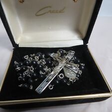 Vtg Creed Stirling Silver Rosary  Necklace In Box sterling silver picture