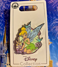 🌺 Disney Tinker Bell Garden Flowers and Humming Bird Disney Parks Pin picture