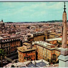 c1960s Rome, Italy Vatican Birds Eye Spanish Steps Christian Catholic PC A241 picture