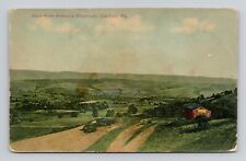 Postcard View from Armenia Mountain in Canton Pennsylvania, Antique K14 picture