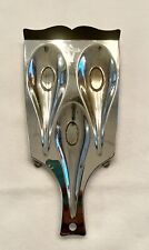 Vintage Chrome Plated Triple Spoon Rest, Kitchenware, Art Deco Styling picture