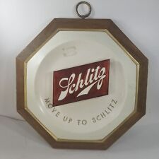 Vintage Milwaukee Famous Schlitz Beer Hanging Wood Frame Bar Sign 17