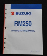 GENUINE 2004 SUZUKI 250 RM250 MOTORCYCLE OWNER'S SERVICE MANUAL VERY CLEAN picture