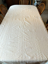 Vintage Bates White Lightweight Cotton Seersucker Bedspread 80