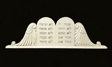 Classic Americana Wooden Decalogue, Circa 1900 Entirely carved by hand, Judaica  picture