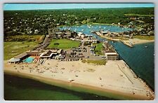 Postcard AIR VIEW WYCHMERE HARBOR CLUB, SNOW INN CORP. HARWICH PORT, CAPE COD MA picture