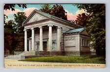 Chautauqua NY- New York, Hall Of The Christ, Institution, Vintage c1911 Postcard picture