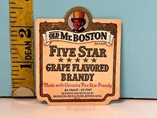 Vintage Old Mr. Boston Five Star Grape Flavored Brandy 84 Proof Label picture