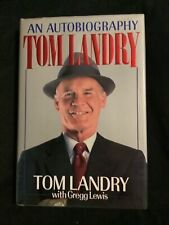 TOM LANDRY SIGNED BOOK DALLAS COWBOYS NFL HALL OF FAME AUTOGRAPH AUTO picture