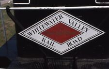 WHITEWATER VALLEY Railroad Train Locomotive CONNERSVILLE IN Original Photo Slide picture
