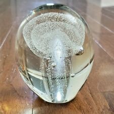 3D LASER ENGRAVED JELLYFISH CRYSTAL ETCHED PAPERWEIGHT – DESK ORNAMENT picture