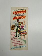Vintage Travel Brochure Tijuana Baja California Mexico 1954 picture