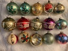 Mercury Ornaments, Christmas Tree, HUGE 4 1/2” USA, Poland, Germany Lot Of 12 picture