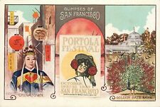 Portola Festival Postcard Glimpses Of San Francisco 1909 Chinatown Golden Gate picture
