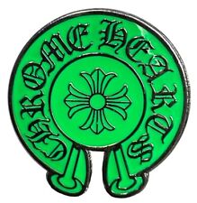 Chrome Hearts Iron Cross Seal Pin; Neon Green picture