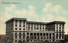 HOTEL BENTLEY BUILDING POSTCARD ALEXANDRIA LA LOUISIANA 1910 picture
