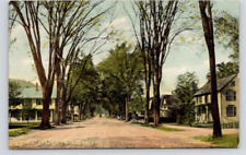 POSTCARD STREET SCENE STATE STREET WINDSOR VERMONT - 1909 - SMALL TEAR picture