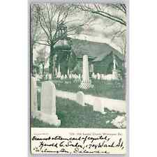 Postcard DE Wilmington Old Swedes Church Cemetery picture
